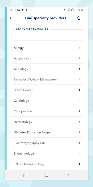 Provider to Provider Screenshot 1
