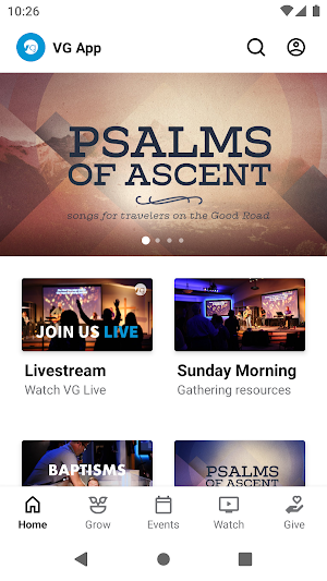 The Vineyard Gilbert App Screenshot 0