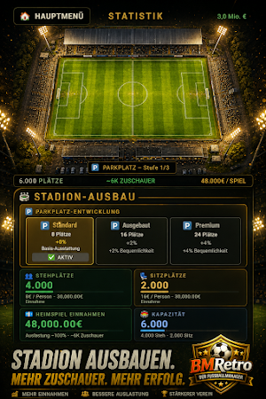 BMRetro - Der Fussballmanager Screenshot 2