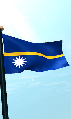 Nauru Flag 3D Free Wallpaper Screenshot 3
