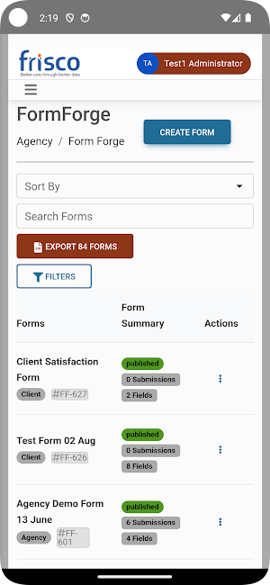 Frisco.care Screenshot 2