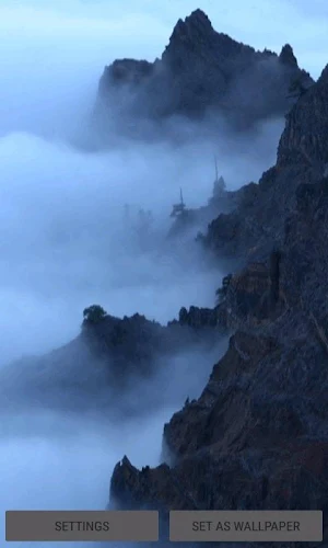 Foggy Mountain Live Wallpaper Screenshot 2