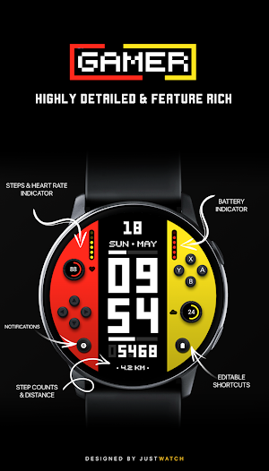 Gamer WatchFace Screenshot 2