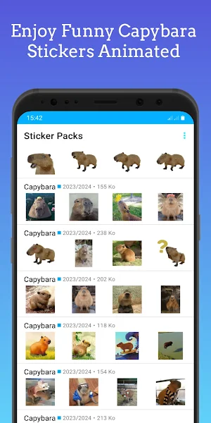 Capybara Stickers Screenshot 0