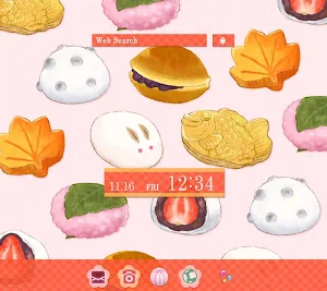 Cute Japanese Sweets Theme Screenshot 0
