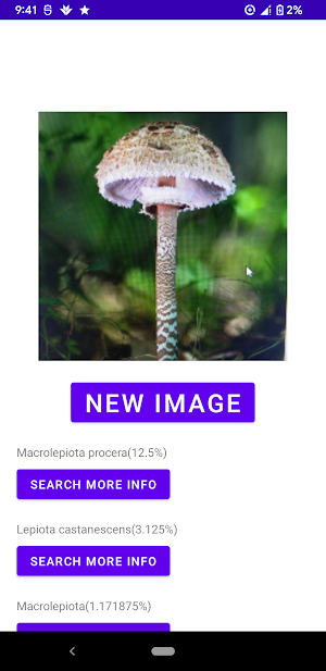 Mushroom identifier Screenshot 3