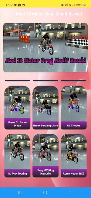 Mod 12 Motor Drag Modif Bussid Screenshot 2