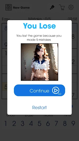 Sexy sudoku girls: brain time Screenshot 1