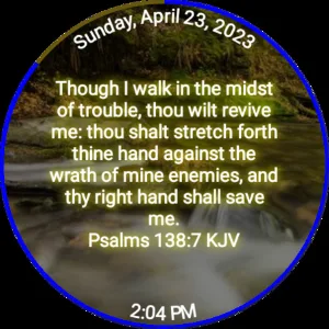 Revive Me Bible Watch Face Screenshot 0