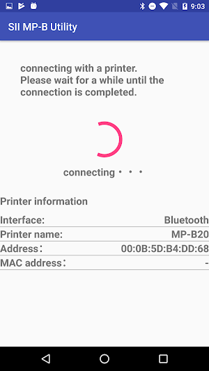 SII MP-B Utility Screenshot 2