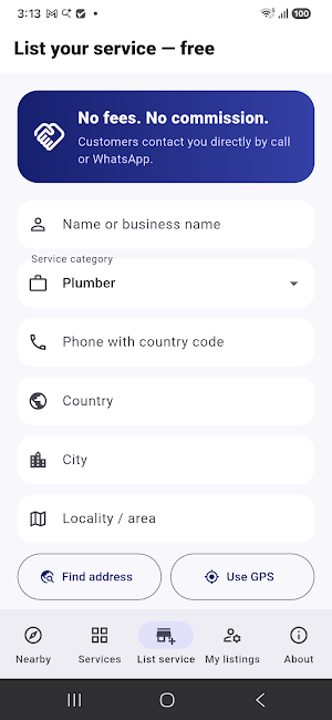 NearbyMe: Local Help Screenshot 2