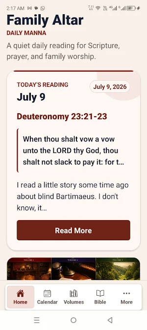 The Family Altar - Daily Manna Screenshot 0