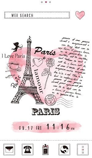 Cute Wallpaper Paris Love Theme Screenshot 0