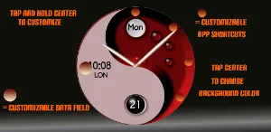 TSD21 YinYang Watch Face Screenshot 3