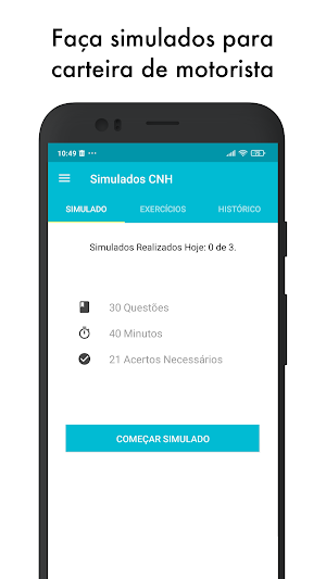 Simulados CNH - Provas Testes Screenshot 0