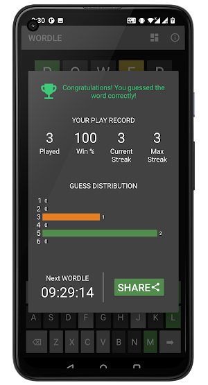 WordLoop: Unlimited word game Screenshot 1