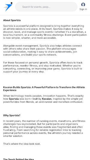 Sportzia Screenshot 3