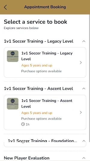 Legacy Soccer Performance Screenshot 2