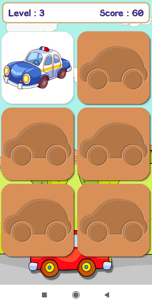 Car Memory Game For Kids Screenshot 1