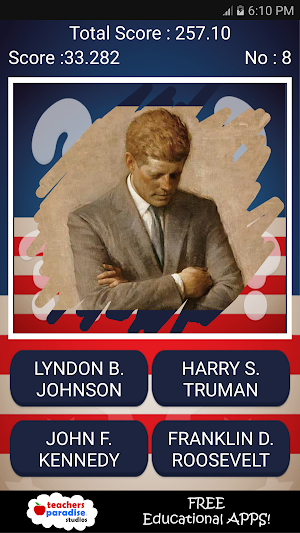 US President Quiz - Presidents Scratch Quiz Game Screenshot 0