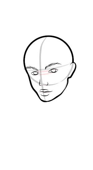Drawing face tutorial Screenshot 2