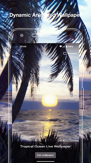 Tropical Ocean Live Wallpaper Screenshot 1