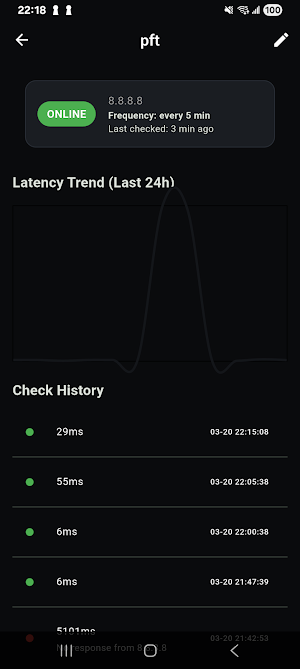 PingGrid: Pro Web Monitor Screenshot 1