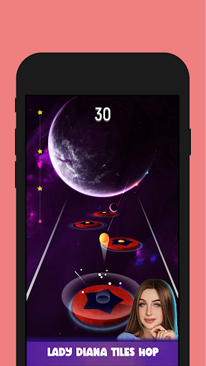Lady Diana Magic Tiles Hop Edm Screenshot 2