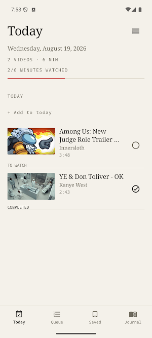 MyTube - Intentional Video Screenshot 1