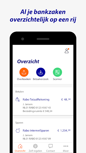 Rabo Bankieren Screenshot 1