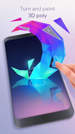 LowPoly 3D Art: Paint by Number Screenshot 1