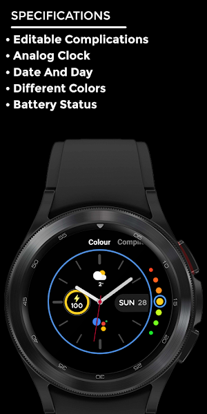 Nighty Analog 08 - watch face Screenshot 3