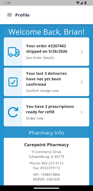 Carepoint Pharmacy Patient App Screenshot 0