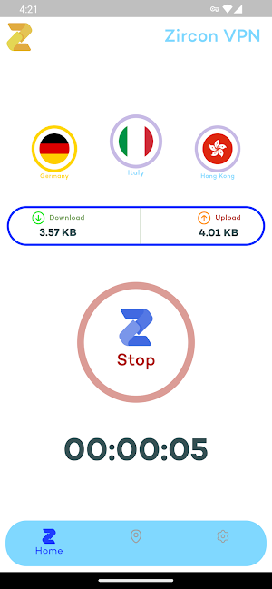 Zircon VPN: The Fast Guard Screenshot 2