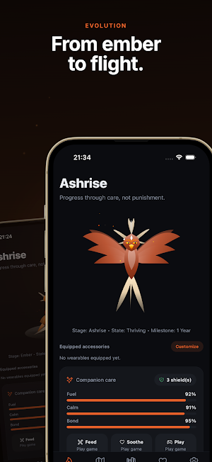 Ashrise - Sobriety Tracker Screenshot 2