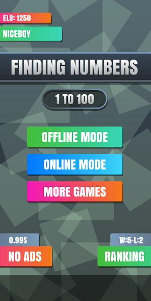 Finding Numbers 1 To 100 Puzzle Online 2021 Screenshot 0