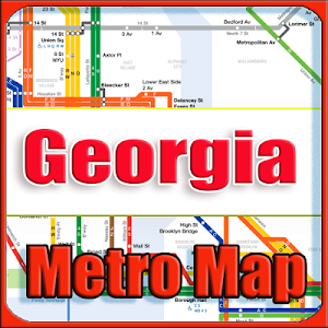 Georgia USA Metro Map Offline Screenshot 0