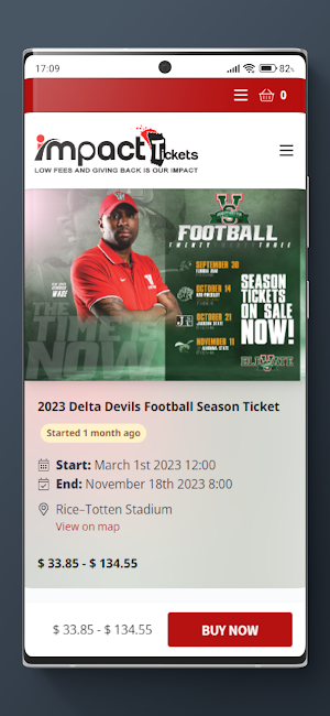 Impact Tickets Screenshot 1