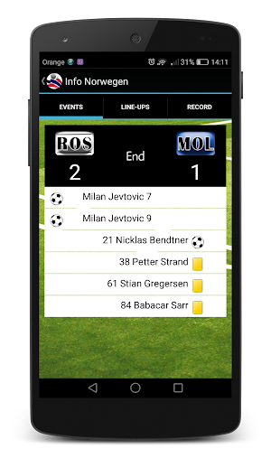 Info Eliteserien Screenshot 2