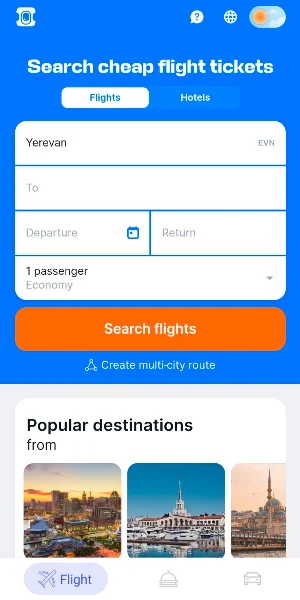 Hotel Flight Car booking Screenshot 1