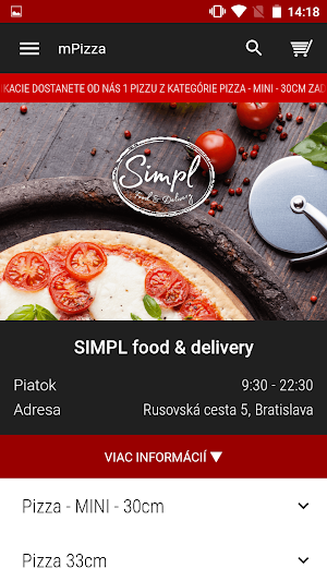 SIMPL food & delivery Screenshot 0