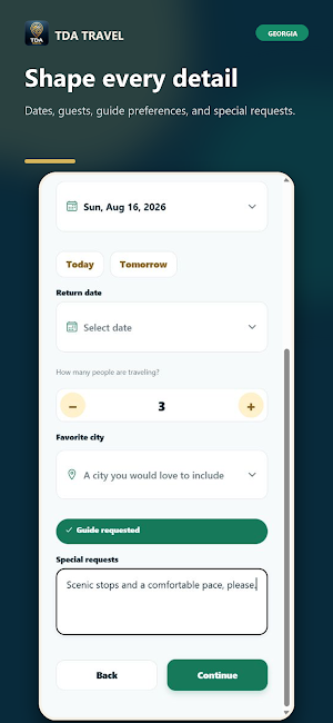 TDA Travel Screenshot 2