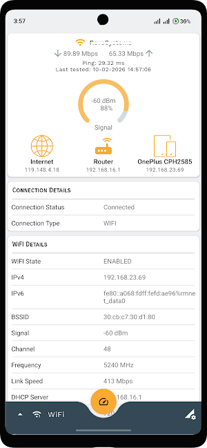 WiFi Information Specs Screenshot 1