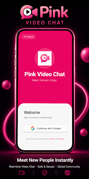 Pink Video Chat: 1v1 Live Chat Screenshot 2