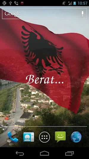 Albania Flag Live Wallpaper Screenshot 2