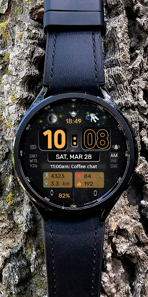 Digital Cosmic Watch face Screenshot 2