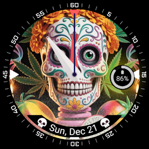 Colorful Skull Watch Face Screenshot 2
