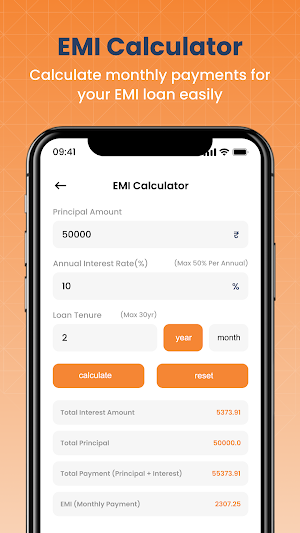 Aadhar Me EMI Loan Calculator Screenshot 1