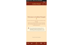 Confirm Tirupati Screenshot 3