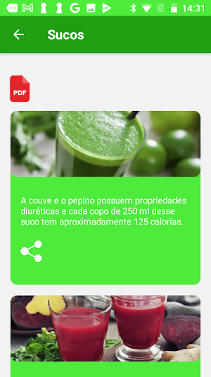Sucos detox para emagrecer Screenshot 2